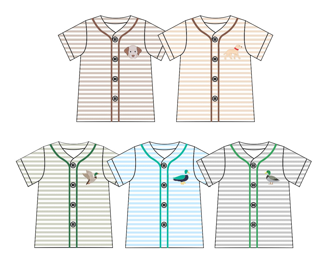 25.11.8 custom each style moq 5 eta 6-8week Sibling Sisters duck puppy baby boy short sleeve top 5 match family design