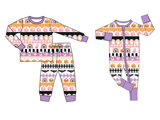 25.6.2 custom each style moq 5eta 4-6week Sibling Sisters pumpkin baby girl long sleeve pants sets and rompers match family design