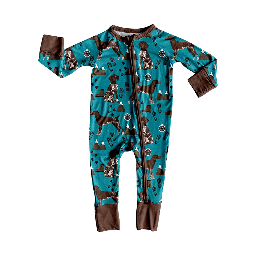 25.8.30 custom each style moq 5eta 4-6week Sibling Sisters puppy baby boy clothes long sleeve pants sets and romper match family design