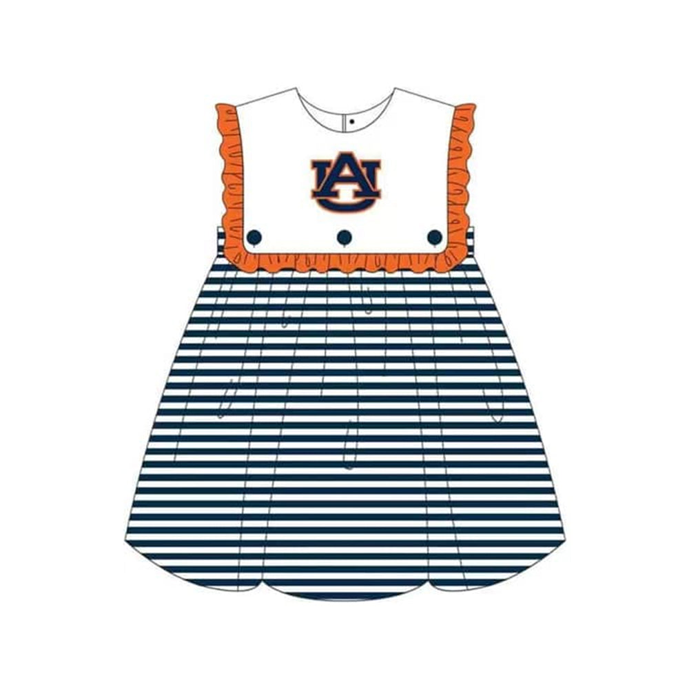 Custom MOQ 3 MIX SIZE ETA 6-7weeks Auburn Striped romper and skirt top