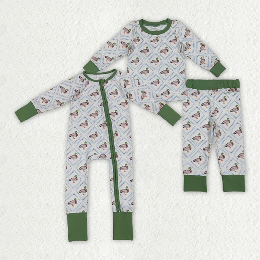 RTS NO MOQ Sibling Baby boy clothes duck long-sleeved trousers suit & romper