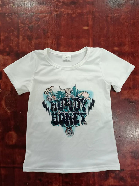custom moq 5 eta 4-6 weeks mix size baby boys clothes howdy short sleeve Top