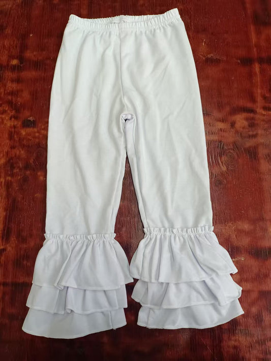 Custom moq 3 eta 6-7weeks baby girl clothes white lace long Pants