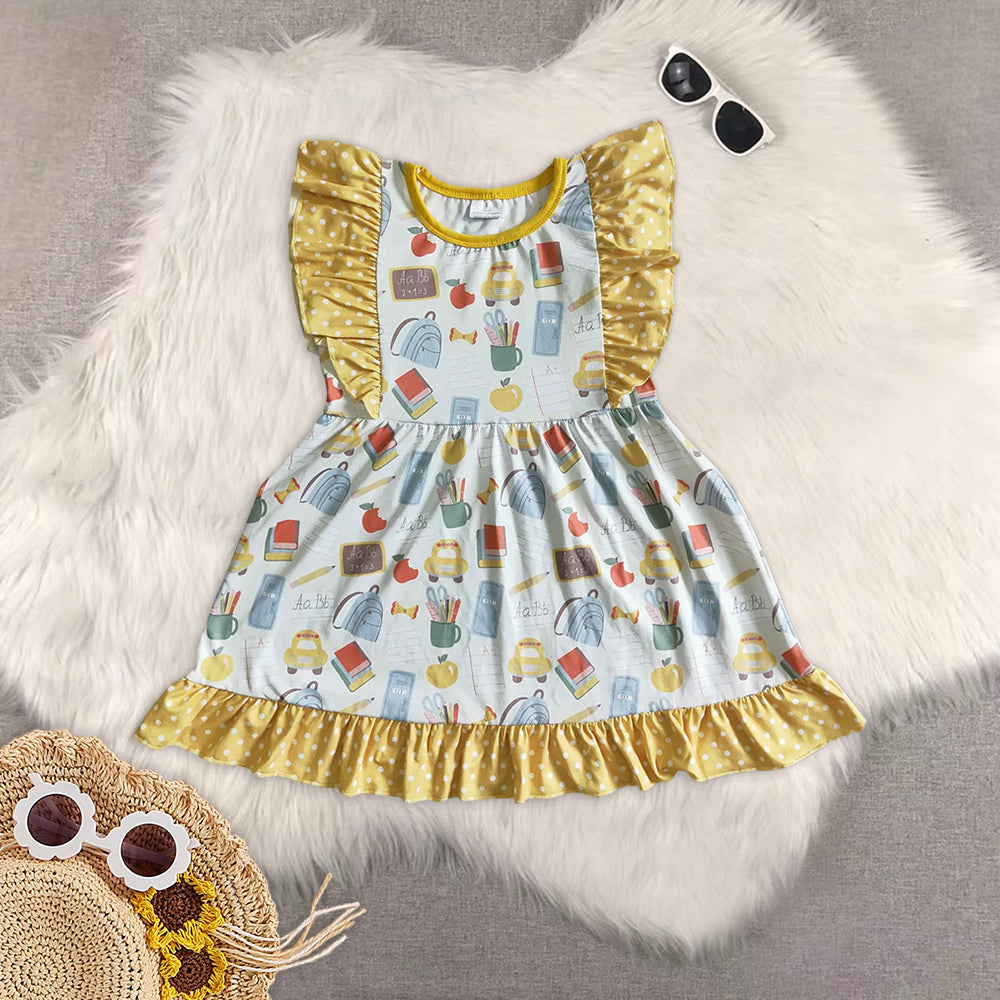 RTS baby girls clothes  short Sleeve dress