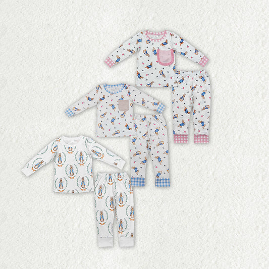RTS NO MOQ Baby Boys Clothes easter long-sleeved pants set