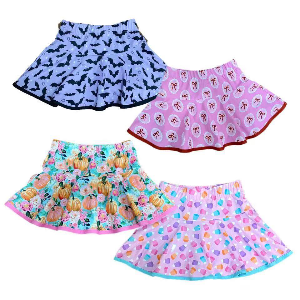 Custom moq 5 each style eta 6-7weeks baby girls summer skirts -25.7.24