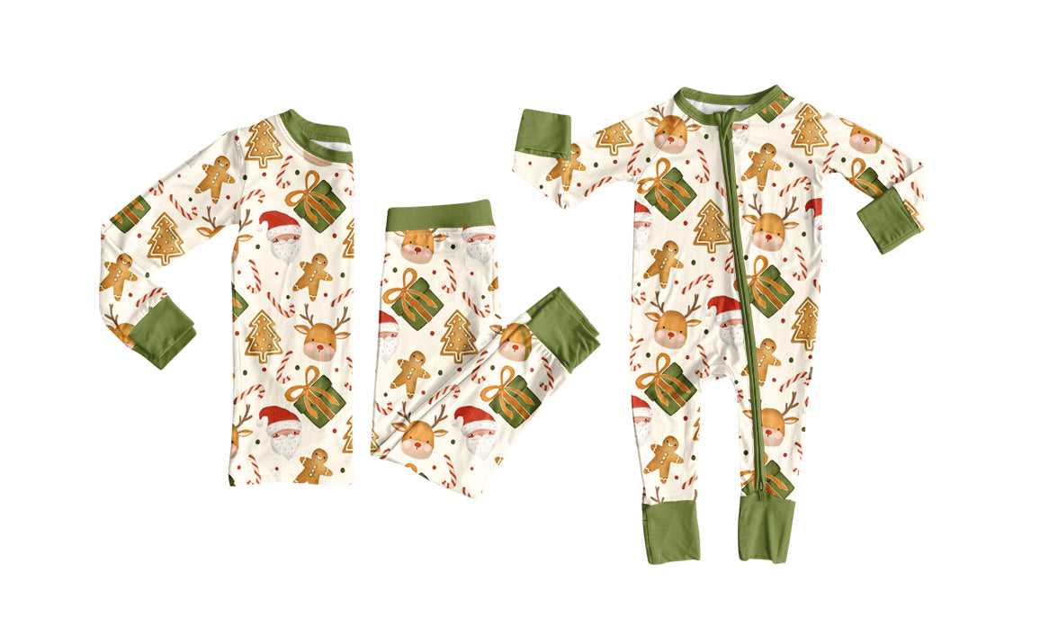 25.7.28 custom each style moq 5eta 4-6week Sibling Sister Christmas baby boy long sleeve pants sets and rompers match family design