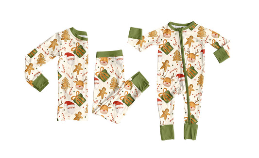 25.7.28 custom each style moq 5eta 4-6week Sibling Sister Christmas baby boy long sleeve pants sets and rompers match family design