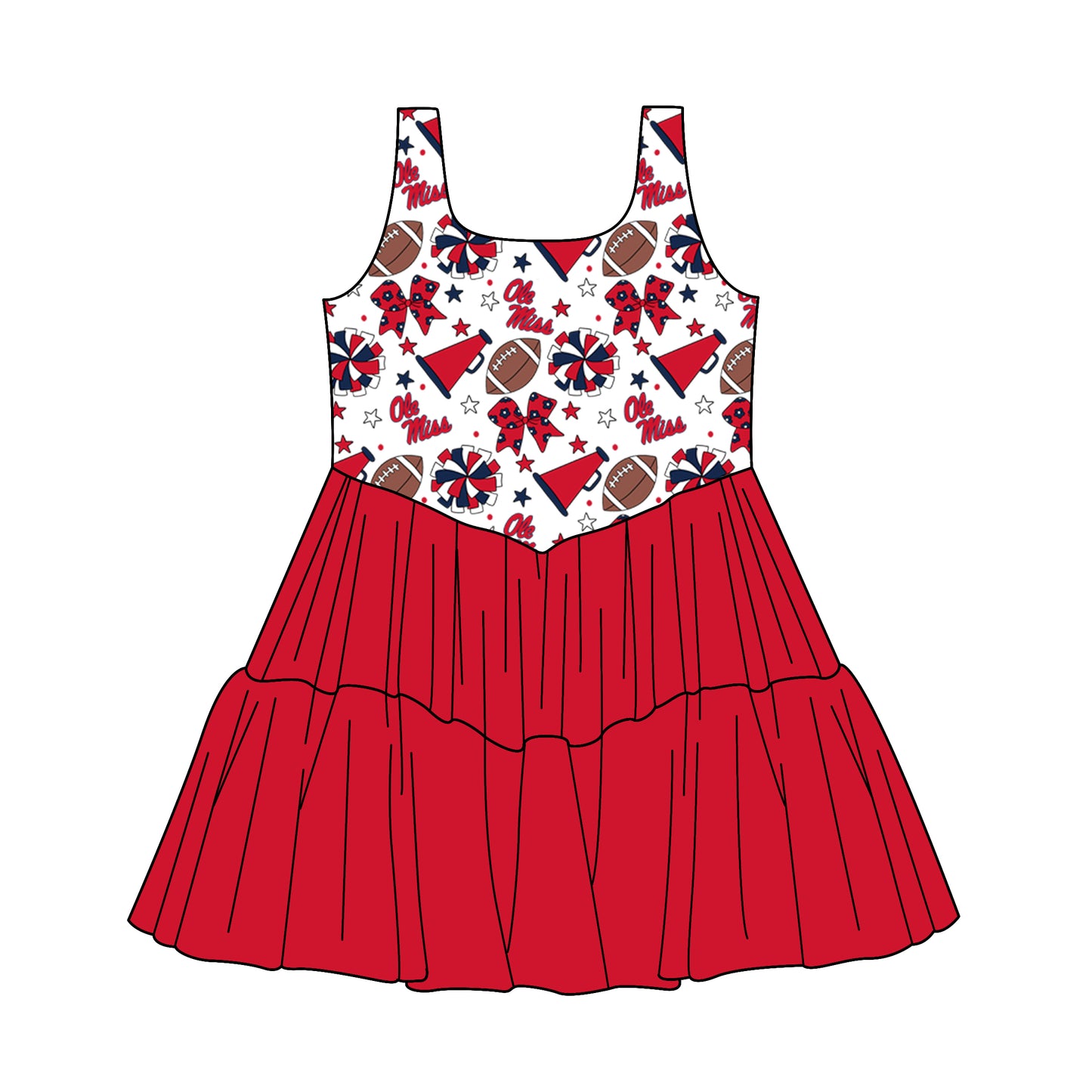 Custom moq 5 mix size milk silk summer teams Baby Girls Bows Stars Sleeveless Knee-Length Dress Cute Clothing for Little Girls