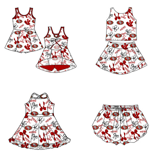 Custom moq 5 mix size milk silk summer teams Baby Girls Black Red Bow Vest Top Skirt Shorts Sets Sleeveless Knee Length Dresses Yoga Shorts Yoga Active Outfit