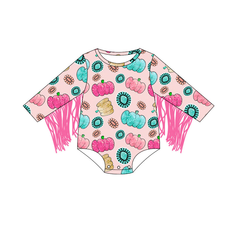 5.29 custom each style moq 5eta 4-5week Sibling Sister Halloween pumpkin pink girls outfits dress and baby romper and jumpsuit match family design