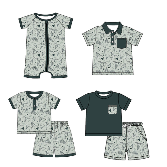 2.25 custom each style moq 5eta 4-6week Sibling Sister cow head baby girl sets 1 and sets 2 and boy rompers and top match family design