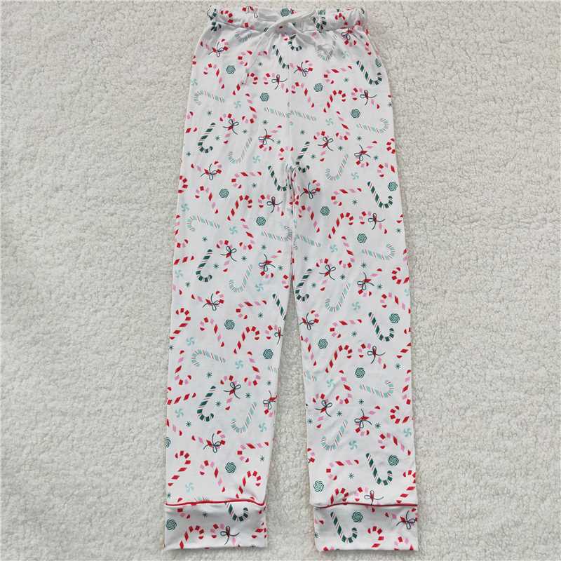 Baby boys girls Christmas style candy cane print white Family Series Siblings Set