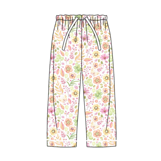 8.2 custom each style moq 5eta 4-6week adult clothes floral pink long pants adult man pants