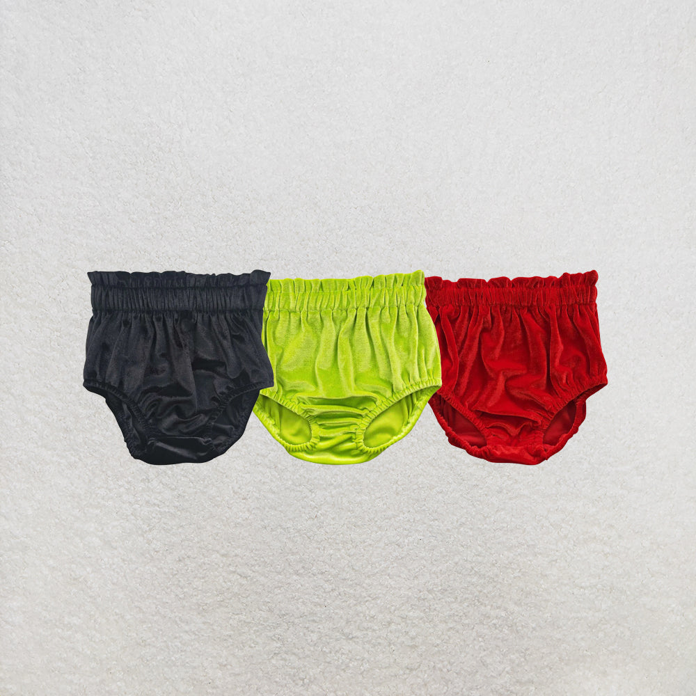 RTS NO MOQ Sibling Baby Girls Velvet Bummies Bottoms
