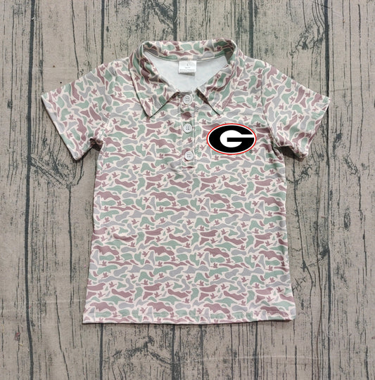 Custom moq 5 mix size milk silk baby boys clothes team camouflage summer short sleeve top-25.11.20
