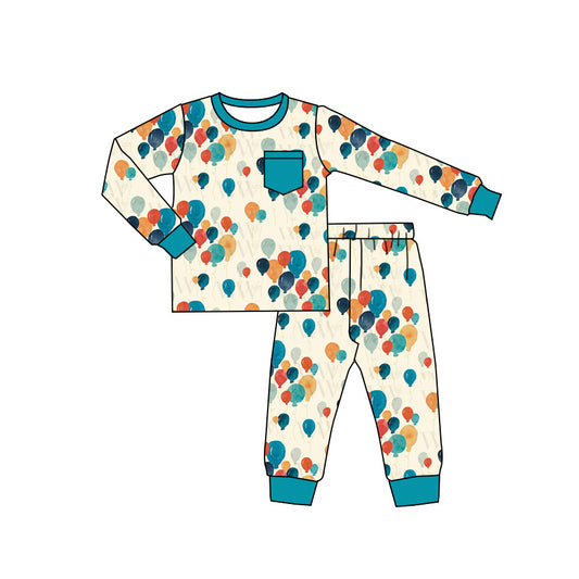 25.8.29 custom each style moq 5 eta 4-6week Sibling Sisters balloon baby girl long sleeve pants sets 2