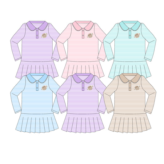 25.8.6 custom each style moq 5 eta 4-6week Sibling Sisters rugby baby girl long sleeve dress 6