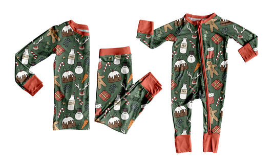 25.6.30 custom each style moq 5eta 4-6week Sibling Sisters Christmas baby boy long sleeve pants sets and rompers match family design
