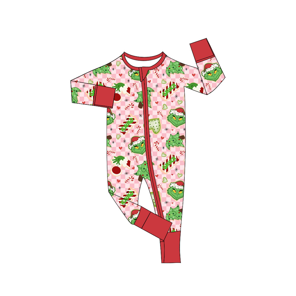 5.23 custom each style moq 5eta 4-5week Sibling Sister Christmas trees girls outfits and baby romper and aldult shorts match family design