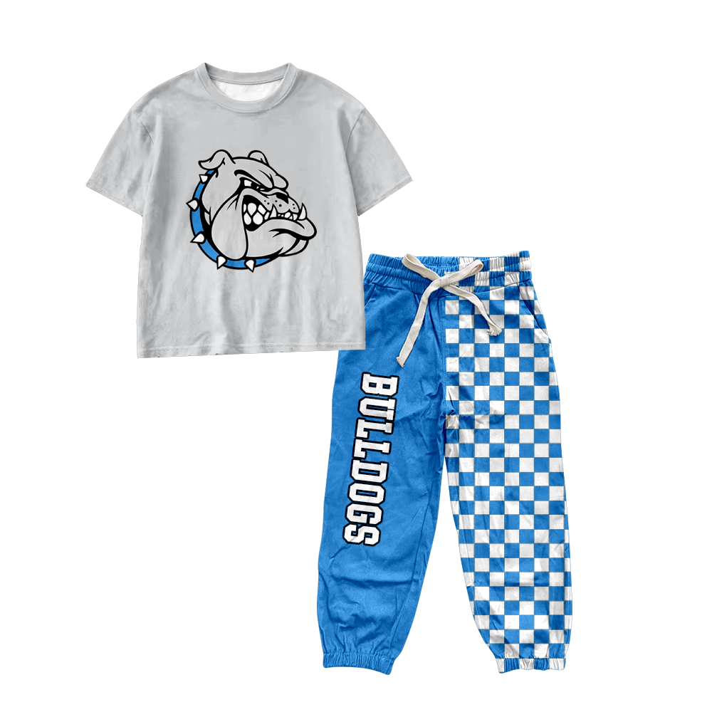 custom moq 5 mix size MSD070808 Baby Boys Short Sleeve Shirt Top Checked Long Pants Casual Set