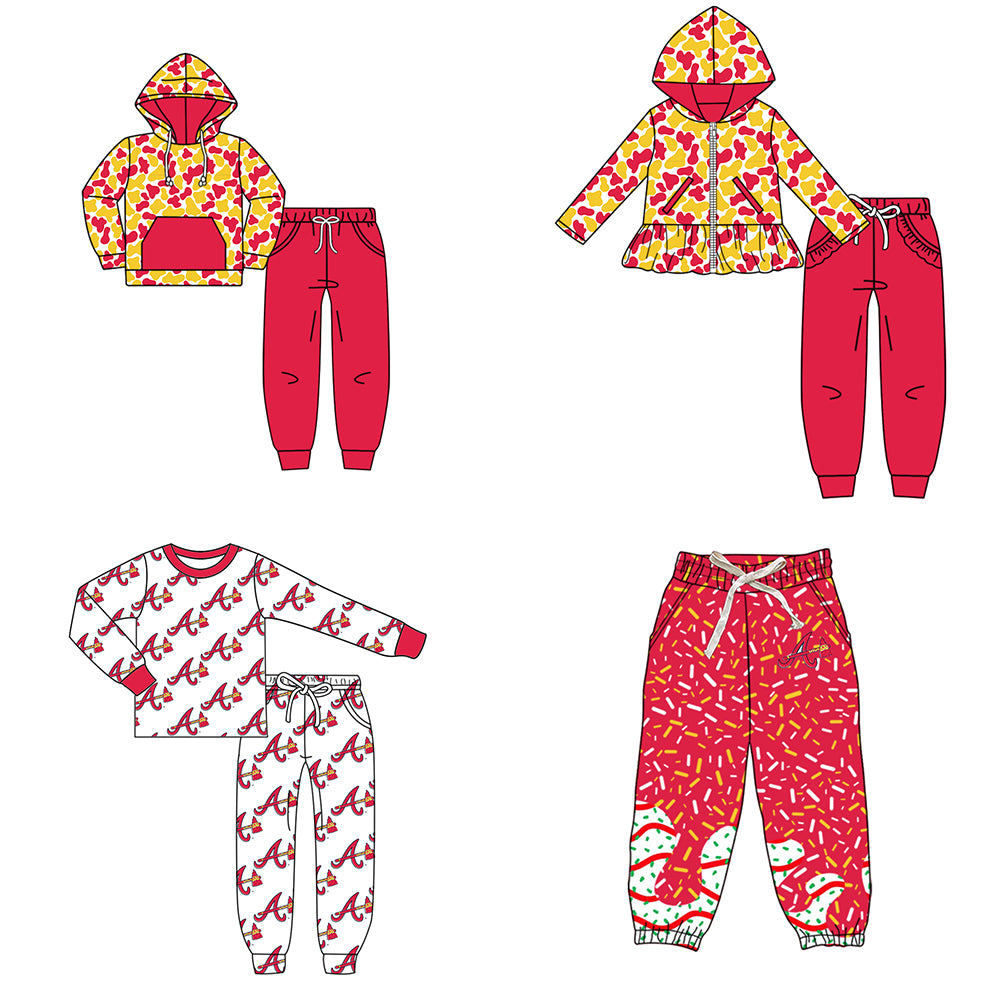 Custom moq 5 mix size milk silk summer teams baby girls clothes camouflage hooded long sleeve pants sets 2 and boy pants sets and pant-25.8.9