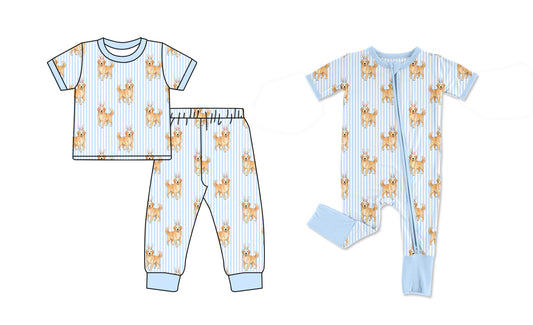 25.10.17 custom each style moq 5 eta 6-8week Sibling Sisters puppy baby boy clothes short sleeve pants sets and romper match family design