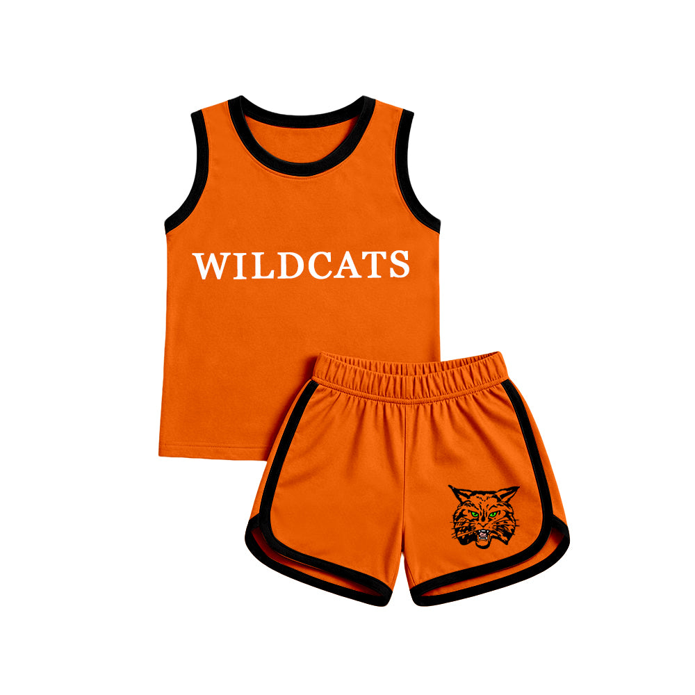 custom moq 5 mix size MSD072108 Baby Toddler Summer Sleeveless Top Shorts Team Set
