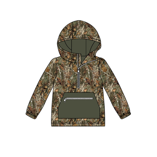 6.6 custom each style moq 5 eta 4-6week Sibling Sister baby boys and girls clothes camouflage hooded long sleeve top