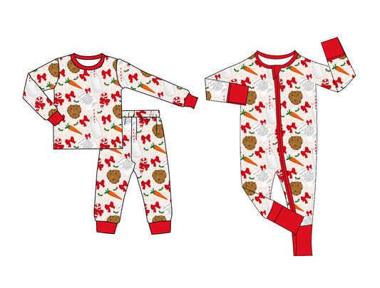 25.5.21 custom each style moq 5eta 4-6week Sibling Sisters Christmas bow baby boy long sleeve pants sets and rompers match family design