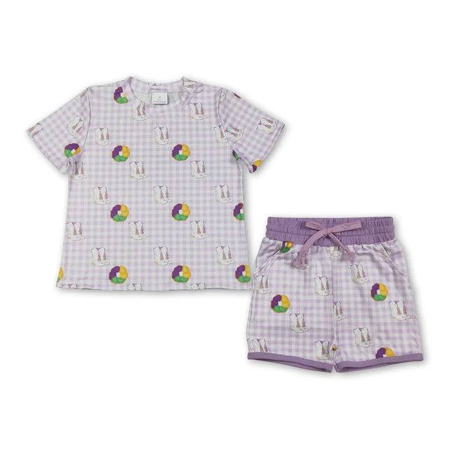 RTS NO MOQ Sibling Baby Girls Bows Hearts Stripe Top Pockets Shorts Valentines Clothes Sets