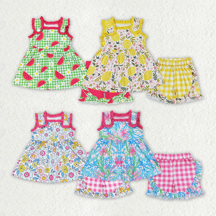 RTS Boys and girls Short Sleeve Shorts sets