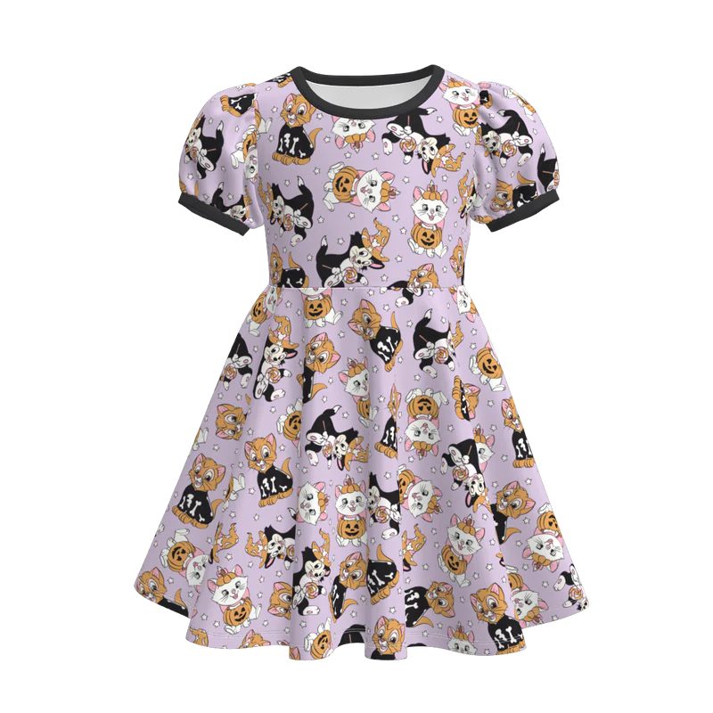 Custom moq 5 each style eta 6-7weeks baby girls summer short sleeve dress