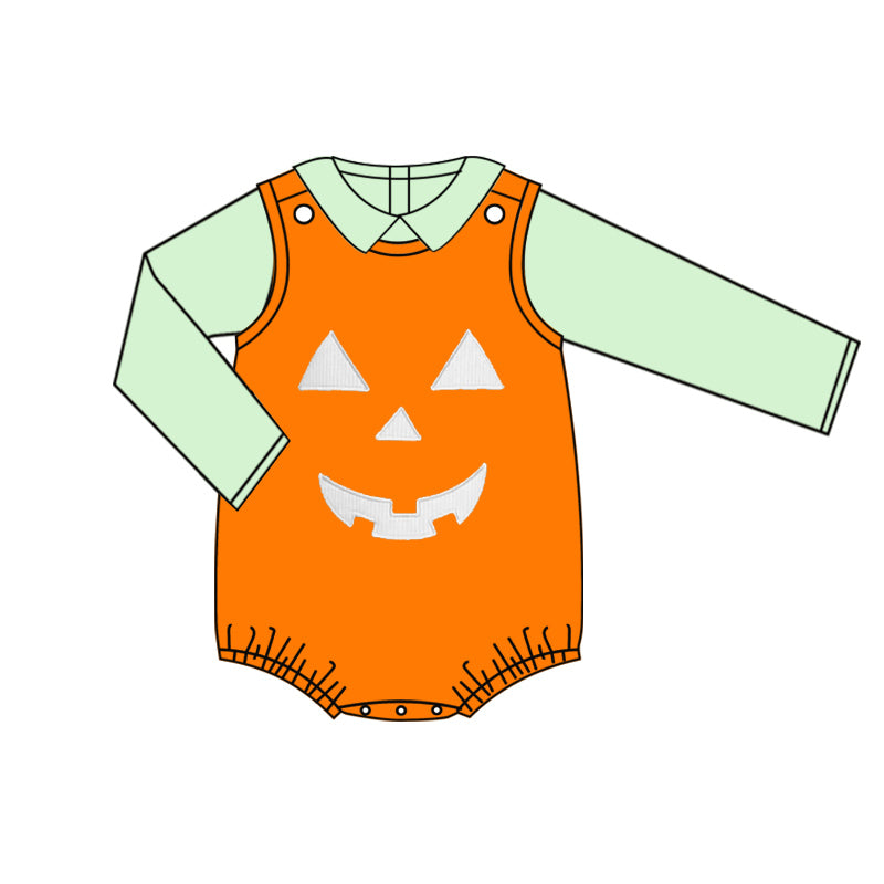 6.26 custom each style moq 5eta 4-6week Sibling Sister pumpkin orange baby girls dress and rompers match family design