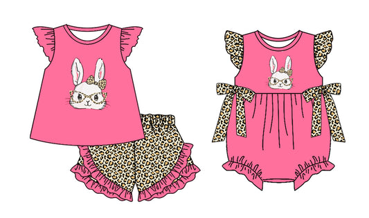 25.12.20 custom each style moq 5 eta 6-8week Sibling Sister easter baby girl short sleeve shorts sets and romper match design