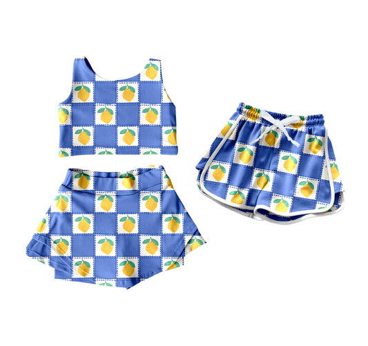 25.6.14 custom each style moq 5eta 4-6week Sibling Sister baby girls clothes Short sleeve shorts skirts sets and shorts match family design