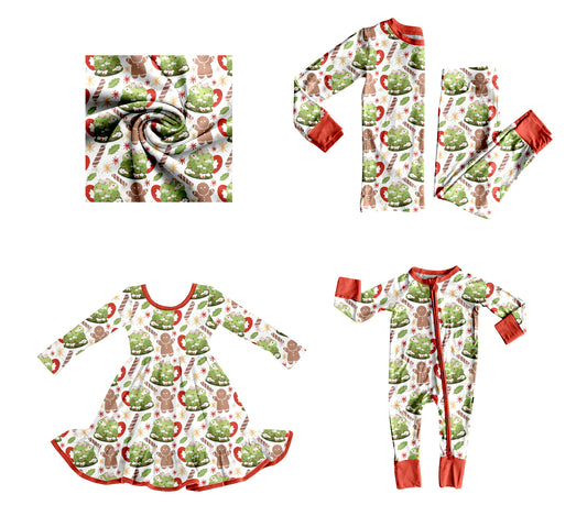 25.8.2 custom each style moq 5eta 4-6week Sibling Sisters Christmas baby girl long sleeve pants sets and dress and rompers match family design