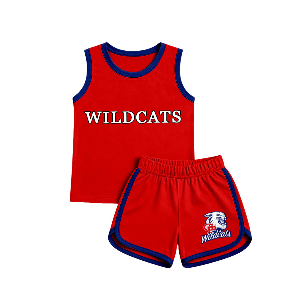 custom moq 5 mix size MSD072108 Baby Toddler Summer Sleeveless Top Shorts Team Set