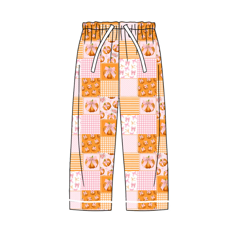 8.3 custom each style moq 5eta 4-6week adult clothes pumpkin pink and orange long pants adult man pants