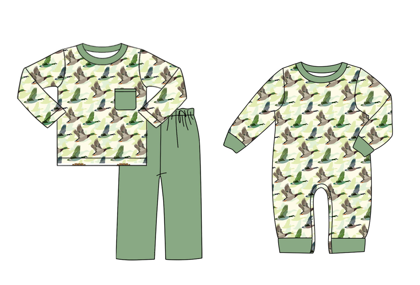25.8.6 custom each style moq 5eta 4-6week Sibling Sister duck baby boy long sleeve pants sets and rompers match family design