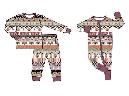 25.6.2 custom each style moq 5eta 4-6week Sibling Sisters pumpkin baby boy long sleeve pants sets and rompers match family design
