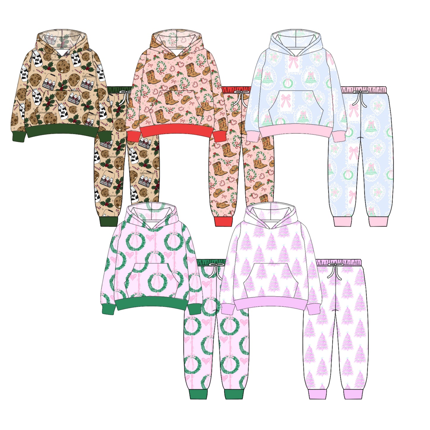25.6.26 custom each style moq 5eta 4-6week Sibling Sisters baby girl long sleeve pants sets 1 and sets 5 match family design