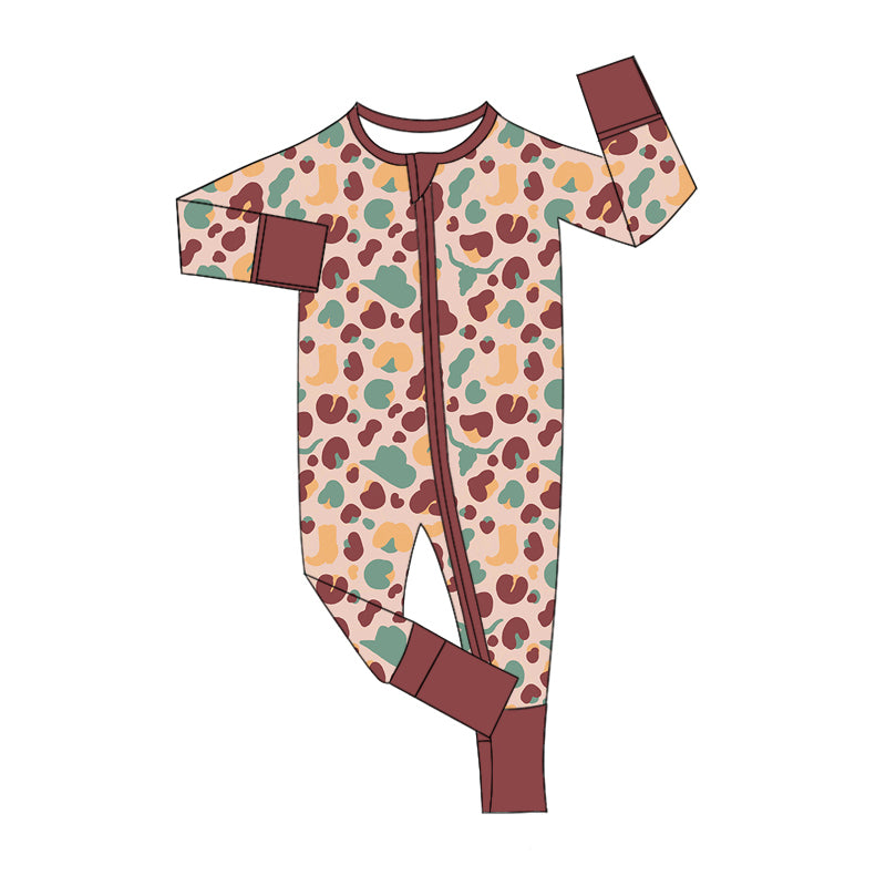 10.25 custom each style moq 5eta 4-6week Sibling leopard baby boys sets and rompers match family design