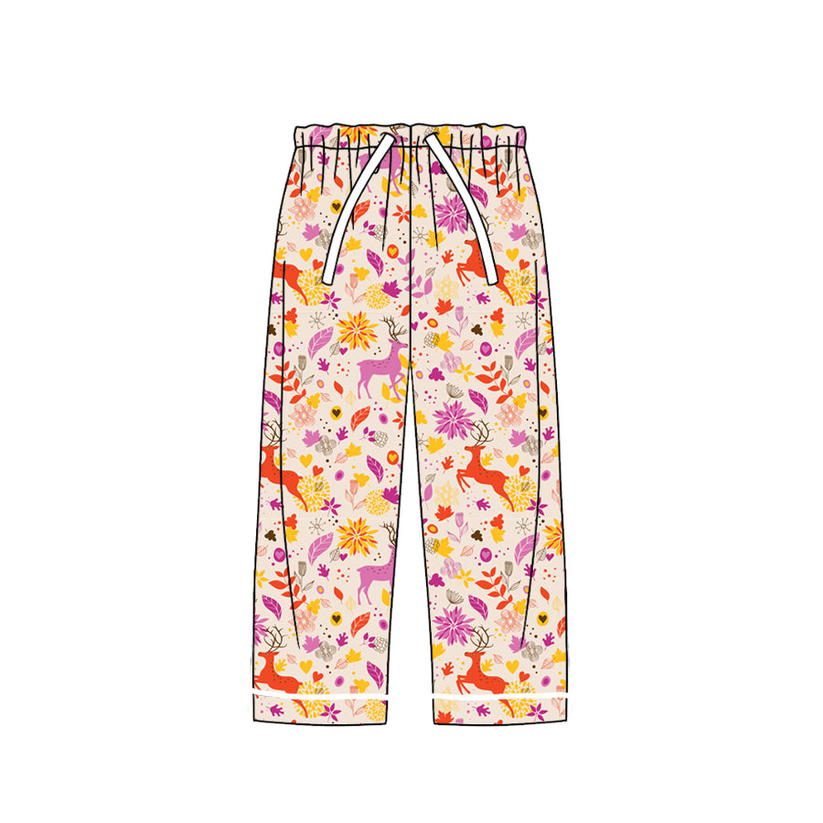 7.18 custom each style moq 5eta 4-6week adult clothes floral pink adult man pants
