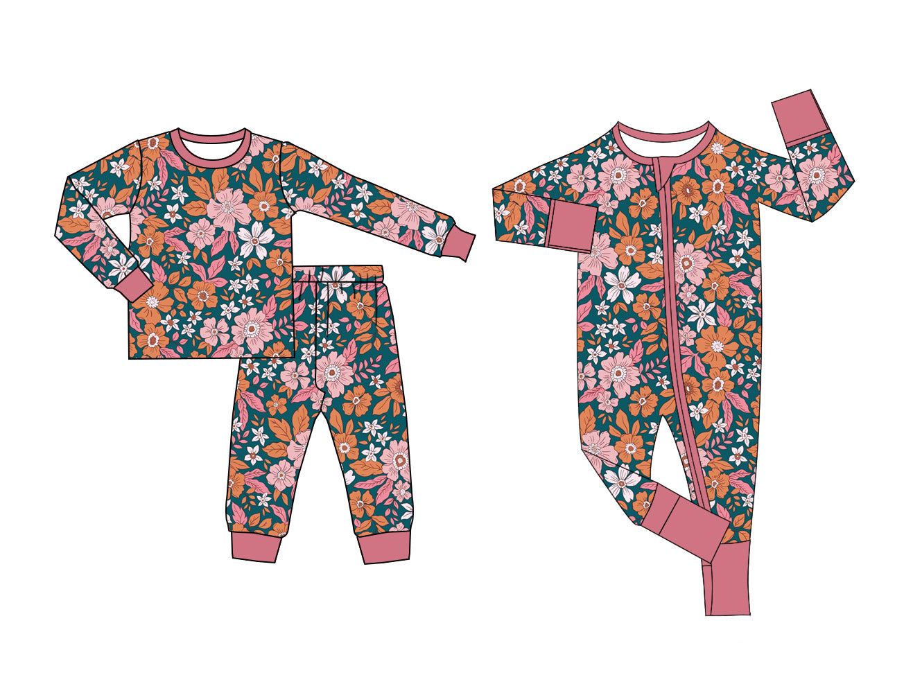 25.5.20 custom each style moq 5eta 4-6week Sibling Sisters floral baby boy long sleeve pants sets and rompers match family design