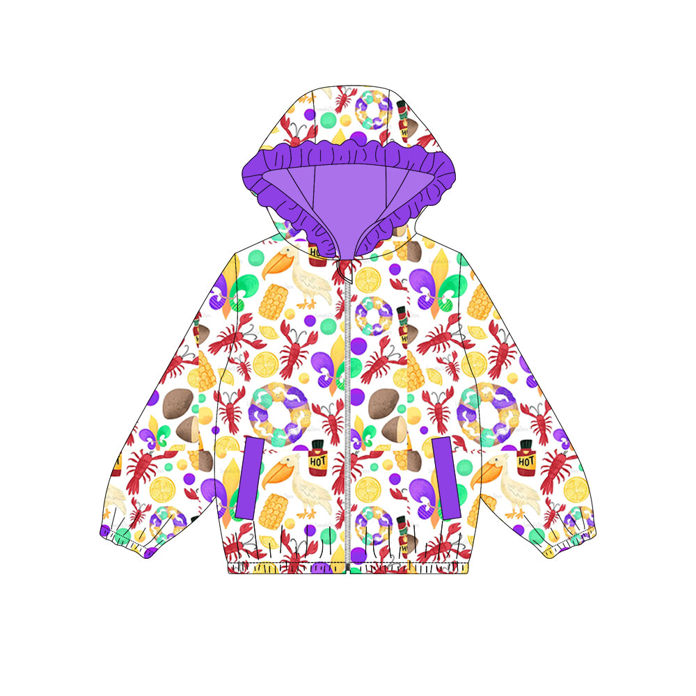 25.9.20 custom each style moq 8 eta 6-8week Sibling Sisters baby girl hooded long sleeve top 6 match family design