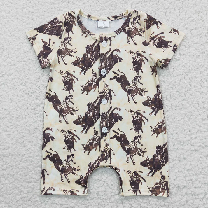 RTS NO MOQ Baby boys clothes Shorts Sleeve Romper Mixed Sizes