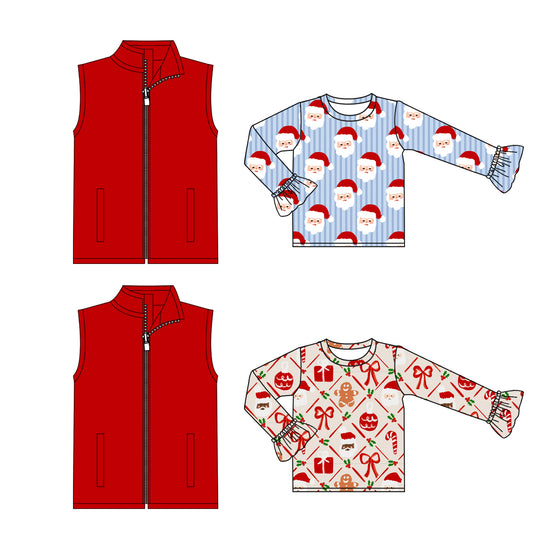 25.6.23 custom each style moq 5eta 4-6week Sibling Sister baby boy long sleeve top 1 and top 2 and short sleeve vest 1 and vest 2 match family design
