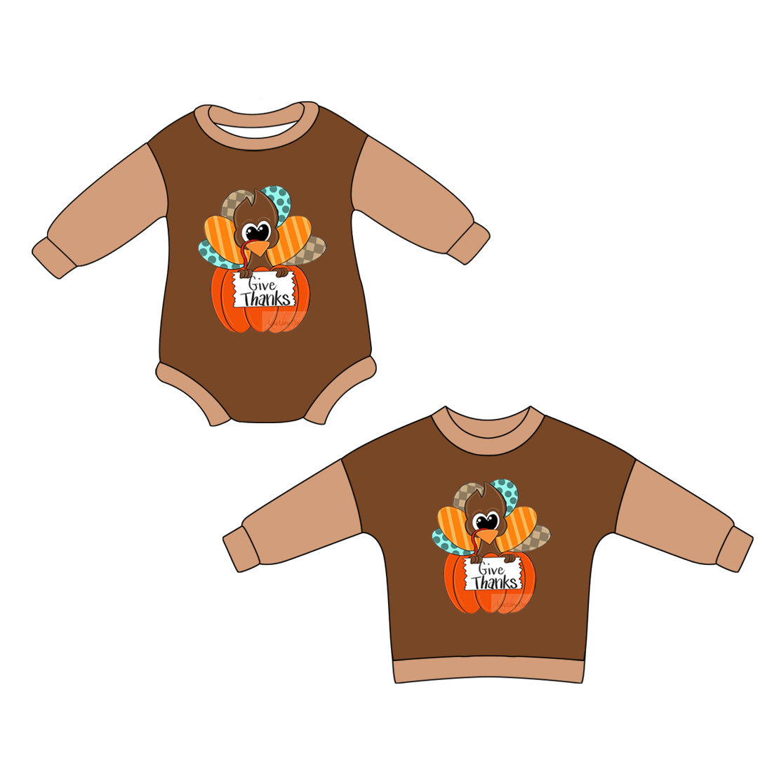 25.5.26 custom each style moq 5eta 4-6week Sibling Sister turkey baby boy long sleeve rompers and top match family design