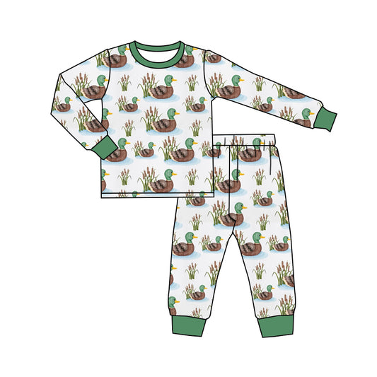 7.18 custom each style moq 5eta 4-6week Sibling Sister duck green baby boys sets and rompers match family design